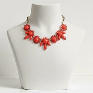 Coral statement necklace